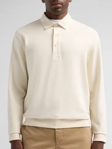 Vince Men's French Terry Travel Polo Shirt | Thumbnail 5 Vince Men's French Terry Travel Polo Shirt | Thumbnail 5