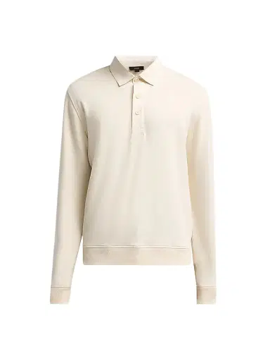 Vince Men's French Terry Travel Polo Shirt | Thumbnail 1 Vince Men's French Terry Travel Polo Shirt | Thumbnail 1