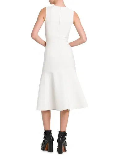 Alexander McQueen Women's Beaded Floral Jersey Midi-Dress | Thumbnail 5 Alexander McQueen Women's Beaded Floral Jersey Midi-Dress | Thumbnail 5