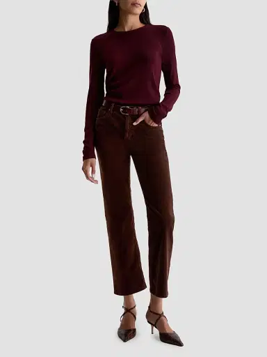 AG Jeans Women's Brinley Stretch Corduroy Straight-Leg Jeans | Thumbnail 2 AG Jeans Women's Brinley Stretch Corduroy Straight-Leg Jeans | Thumbnail 2