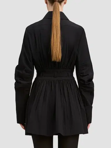 DEREK LAM 10 CROSBY Women's Ethan Crinkle Cotton-Nylon Mini Dress | Thumbnail 3 DEREK LAM 10 CROSBY Women's Ethan Crinkle Cotton-Nylon Mini Dress | Thumbnail 3