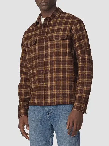 Joe's Jeans Men's Plaid Double Flap Pocket Shirt | Thumbnail 4 Joe's Jeans Men's Plaid Double Flap Pocket Shirt | Thumbnail 4