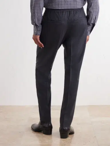 Zegna Straight-Leg Wool, Cashmere and Silk-Blend Trousers - Men | Thumbnail 4 Zegna Straight-Leg Wool, Cashmere and Silk-Blend Trousers - Men | Thumbnail 4