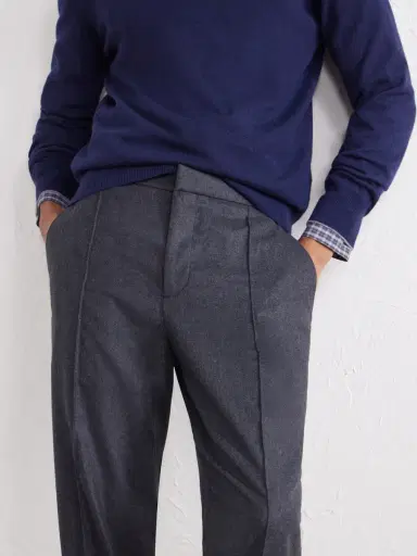 Zegna Straight-Leg Wool, Cashmere and Silk-Blend Trousers - Men | Thumbnail 5 Zegna Straight-Leg Wool, Cashmere and Silk-Blend Trousers - Men | Thumbnail 5