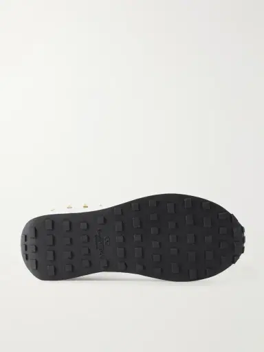 Valentino Garavani Stud Up Embellished Leather-Trimmed Sneakers - Men | Thumbnail 3 Valentino Garavani Stud Up Embellished Leather-Trimmed Sneakers - Men | Thumbnail 3