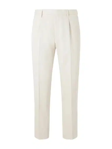 Zegna Straight-Leg Cotton and Wool-Blend Twill Trousers - Men | Thumbnail 1 Zegna Straight-Leg Cotton and Wool-Blend Twill Trousers - Men | Thumbnail 1