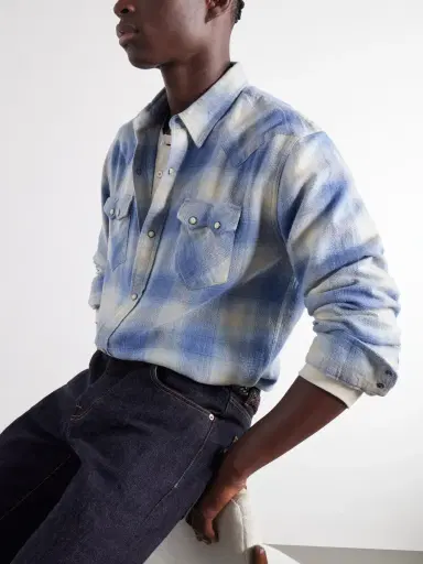 Fortela Josh Checked Cotton Shirt - Men | Thumbnail 5 Fortela Josh Checked Cotton Shirt - Men | Thumbnail 5