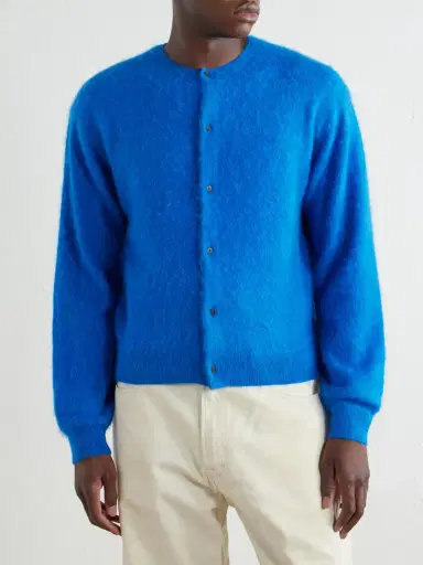 Auralee Garment-Dyed Alpaca Cardigan - Men | Thumbnail 3 Auralee Garment-Dyed Alpaca Cardigan - Men | Thumbnail 3