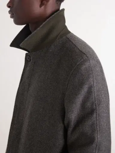 Zegna Oasi Belted Herringbone Cashmere Trench Coat - Men | Thumbnail 5 Zegna Oasi Belted Herringbone Cashmere Trench Coat - Men | Thumbnail 5