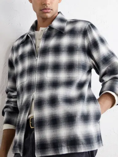 Corridor Zoclao Checked Zip-Up Cotton Jacket - Men | Thumbnail 5 Corridor Zoclao Checked Zip-Up Cotton Jacket - Men | Thumbnail 5