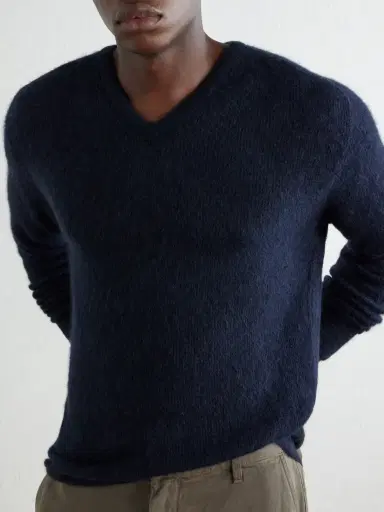 Auralee Alpaca-Blend Sweater - Men | Thumbnail 5 Auralee Alpaca-Blend Sweater - Men | Thumbnail 5