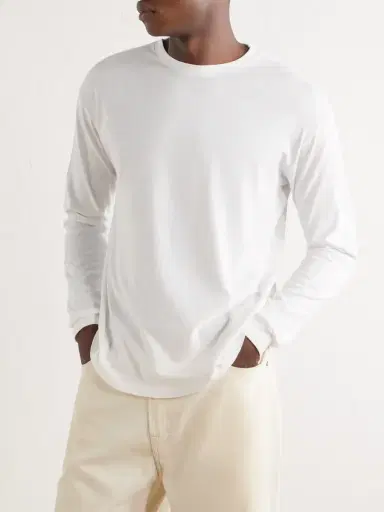 Auralee Cotton-Jersey T-Shirt - Men | Thumbnail 3 Auralee Cotton-Jersey T-Shirt - Men | Thumbnail 3