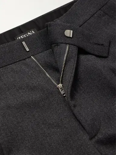 Zegna Straight-Leg Wool and Cashmere-Blend Twill Trousers - Men | Thumbnail 6 Zegna Straight-Leg Wool and Cashmere-Blend Twill Trousers - Men | Thumbnail 6