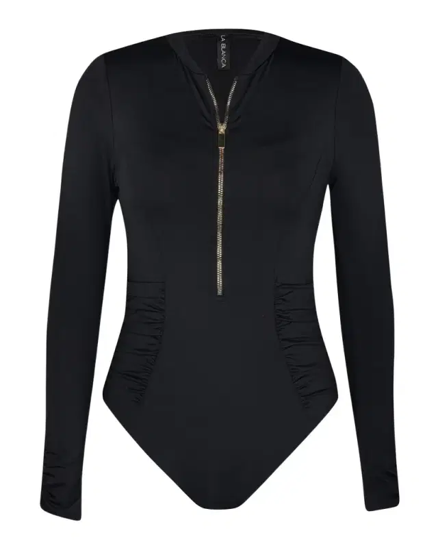Island Goddess Shirred Rashguard Paddlesuit Island Goddess Shirred Rashguard Paddlesuit