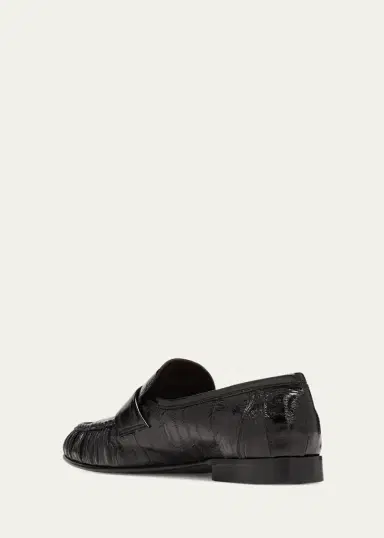 The Row Men's Soft Leather Loafers | Thumbnail 4 The Row Men's Soft Leather Loafers | Thumbnail 4