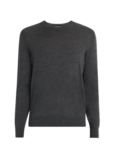 Tom Ford Men's Fine Gauge Wool Crewneck Sweater | Thumbnail 1 Tom Ford Men's Fine Gauge Wool Crewneck Sweater | Thumbnail 1