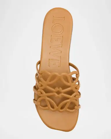 Loewe Petal Leather Anagram Slide Sandals | Thumbnail 7 Loewe Petal Leather Anagram Slide Sandals | Thumbnail 7