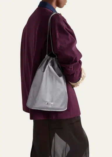Prada Wish Silk Duchesse Drawstring Pouch Bag | Thumbnail 2 Prada Wish Silk Duchesse Drawstring Pouch Bag | Thumbnail 2