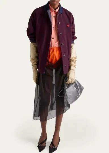 Prada Wish Silk Duchesse Drawstring Pouch Bag | Thumbnail 5 Prada Wish Silk Duchesse Drawstring Pouch Bag | Thumbnail 5
