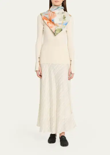 Ulla Johnson x Helen Frankenthaler Silk Twill Scarf | Thumbnail 2 Ulla Johnson x Helen Frankenthaler Silk Twill Scarf | Thumbnail 2