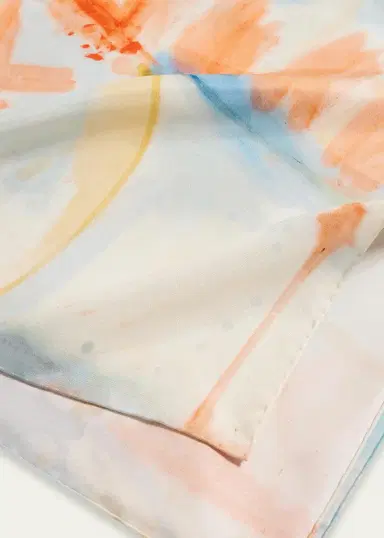 Ulla Johnson x Helen Frankenthaler Silk Twill Scarf | Thumbnail 4 Ulla Johnson x Helen Frankenthaler Silk Twill Scarf | Thumbnail 4