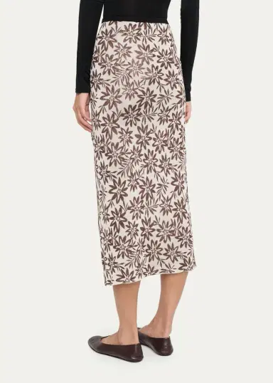 Diane von Furstenberg Cleo Floral Knit Midi Pencil Skirt | Thumbnail 3 Diane von Furstenberg Cleo Floral Knit Midi Pencil Skirt | Thumbnail 3