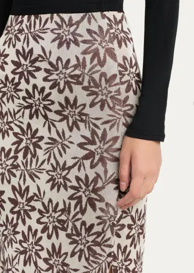 Diane von Furstenberg Cleo Floral Knit Midi Pencil Skirt | Thumbnail 5 Diane von Furstenberg Cleo Floral Knit Midi Pencil Skirt | Thumbnail 5