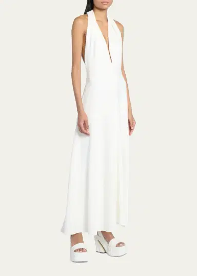 Proenza Schouler Matte Viscose Crepe Twist Back Dress | Thumbnail 4 Proenza Schouler Matte Viscose Crepe Twist Back Dress | Thumbnail 4