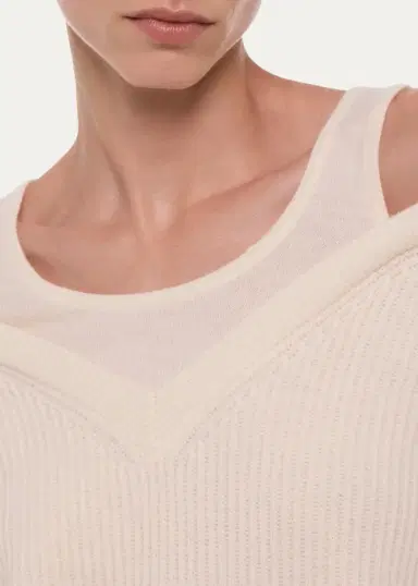 Helmut Lang Cold-Shoulder Wool Top | Thumbnail 5 Helmut Lang Cold-Shoulder Wool Top | Thumbnail 5