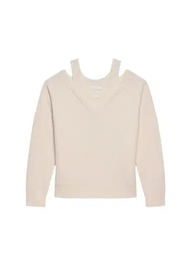 Helmut Lang Cold-Shoulder Wool Top | Thumbnail 1 Helmut Lang Cold-Shoulder Wool Top | Thumbnail 1