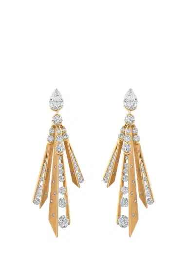 Reza Dune 18K Rose Gold Diamond Construct Earrings | Thumbnail 1 Reza Dune 18K Rose Gold Diamond Construct Earrings | Thumbnail 1