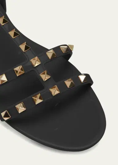 Valentino Garavani Rockstud Jelly Flat Gladiator Sandals | Thumbnail 5 Valentino Garavani Rockstud Jelly Flat Gladiator Sandals | Thumbnail 5
