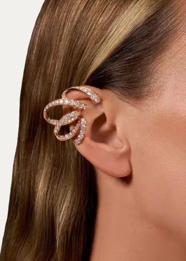 Reza Ruban 18K Rose Gold Diamond Earrings | Thumbnail 3 Reza Ruban 18K Rose Gold Diamond Earrings | Thumbnail 3