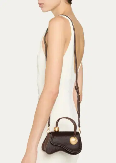 Cult Gaia Kazia Nano Calf Hair Top Handle Bag | Thumbnail 2 Cult Gaia Kazia Nano Calf Hair Top Handle Bag | Thumbnail 2