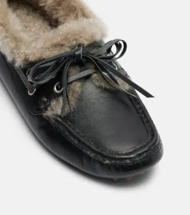 Brunello Cucinelli Monili shearling boat shoes | Thumbnail 4 Brunello Cucinelli Monili shearling boat shoes | Thumbnail 4