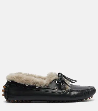Brunello Cucinelli Monili shearling boat shoes | Thumbnail 6 Brunello Cucinelli Monili shearling boat shoes | Thumbnail 6