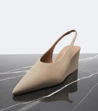 Alaïa Alaïa Suede wedge slingback pumps | Thumbnail 3 Alaïa Alaïa Suede wedge slingback pumps | Thumbnail 3