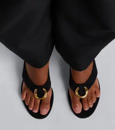 Alaïa Alaïa Infra suede thong sandals | Thumbnail 5 Alaïa Alaïa Infra suede thong sandals | Thumbnail 5