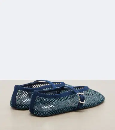 Alaïa Alaïa Embellished suede-trimmed Mary Jane flats | Thumbnail 2 Alaïa Alaïa Embellished suede-trimmed Mary Jane flats | Thumbnail 2