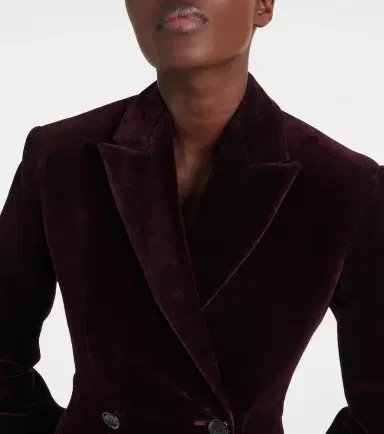 Alaïa Alaïa Double-breasted cotton velvet jacket | Thumbnail 6 Alaïa Alaïa Double-breasted cotton velvet jacket | Thumbnail 6