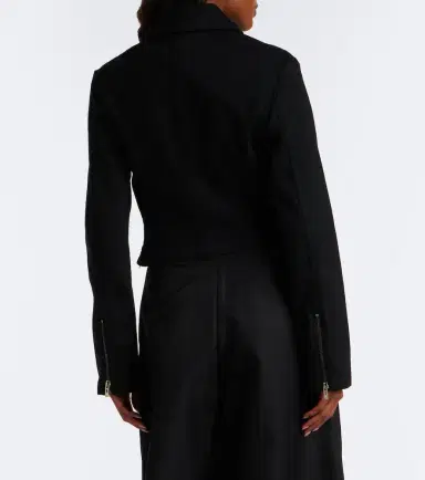 Alaïa Alaïa Denim biker jacket | Thumbnail 3 Alaïa Alaïa Denim biker jacket | Thumbnail 3