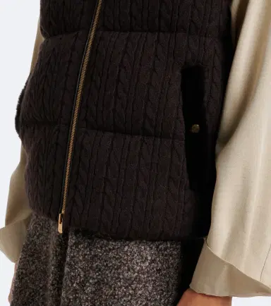 AGNONA Cable-knit cashmere puffer vest | Thumbnail 3 AGNONA Cable-knit cashmere puffer vest | Thumbnail 3