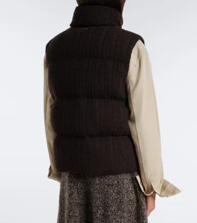 AGNONA Cable-knit cashmere puffer vest | Thumbnail 4 AGNONA Cable-knit cashmere puffer vest | Thumbnail 4
