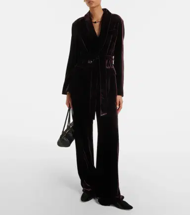 AGNONA Velvet wide-leg pants | Thumbnail 3 AGNONA Velvet wide-leg pants | Thumbnail 3