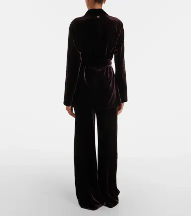 AGNONA Velvet wide-leg pants | Thumbnail 4 AGNONA Velvet wide-leg pants | Thumbnail 4