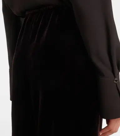 AGNONA Velvet wide-leg pants | Thumbnail 6 AGNONA Velvet wide-leg pants | Thumbnail 6