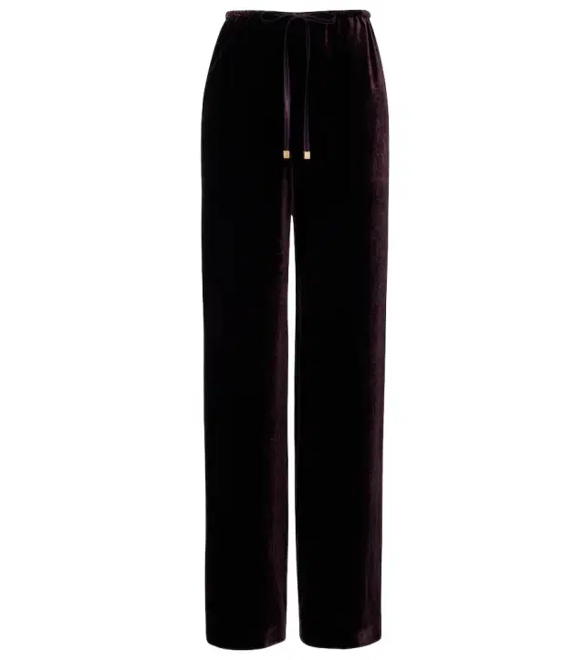 Velvet wide-leg pants Velvet wide-leg pants