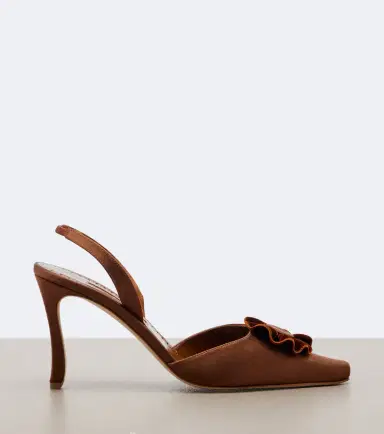 Manolo Blahnik Caulosli satin slingback pumps | Thumbnail 2 Manolo Blahnik Caulosli satin slingback pumps | Thumbnail 2