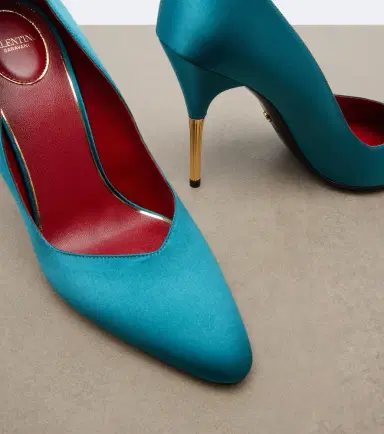 Valentino Garavani Enigme satin pumps | Thumbnail 2 Valentino Garavani Enigme satin pumps | Thumbnail 2