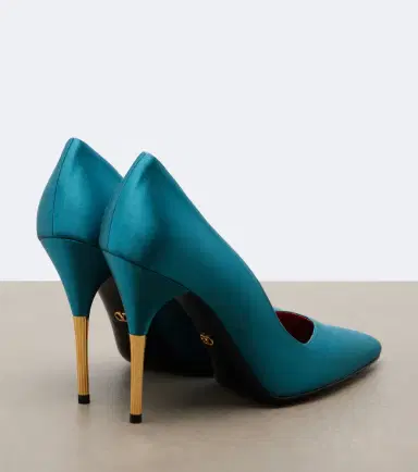 Valentino Garavani Enigme satin pumps | Thumbnail 3 Valentino Garavani Enigme satin pumps | Thumbnail 3